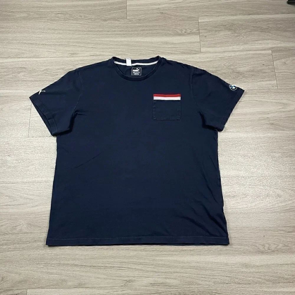 Puma Bmw Shirt Mens 2XL Blue Motosport M3 Racing Cars